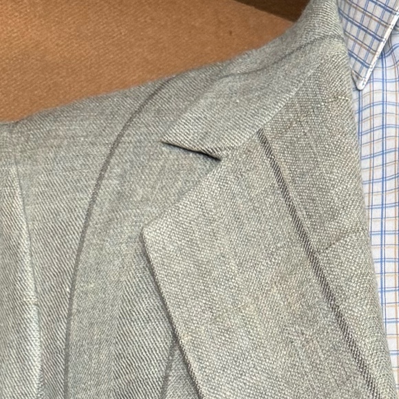 Size 40 Light green / celery window pain notch lapel 2 button jacket - Picture 4 of 5